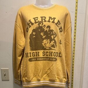 The Breakfast Club Graphic Crewneck Sweater - Yellow